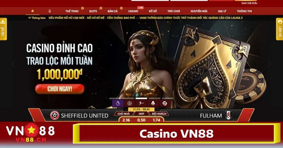 VN88 - Link Vào VN88.Com Cá Cược Thể Thao, Casino Uy Tín 29 Không khí cá cược hấp dẫn và cực kỳ lôi cuốn tại Casino VN88 chắc chắn sẽ làm kích thích sự hứng thú của người chơi.